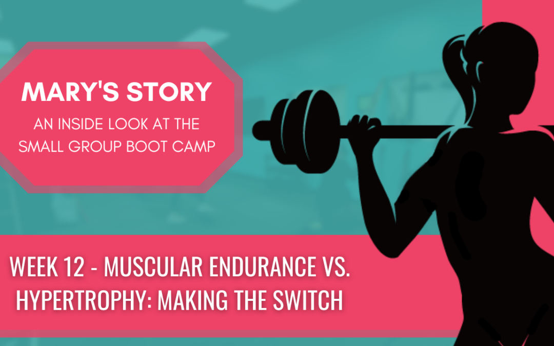 Week 12 - Muscular Endurance vs. Hypertrophy Making the Switch