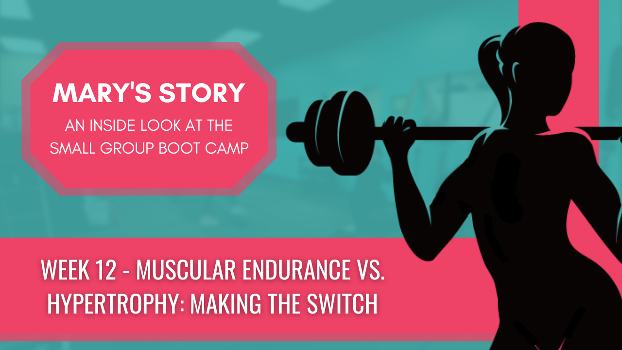 Week 12 - Muscular Endurance vs. Hypertrophy Making the Switch