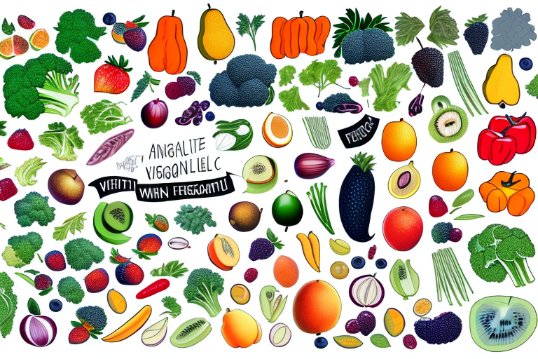 A variety of fruits and vegetables