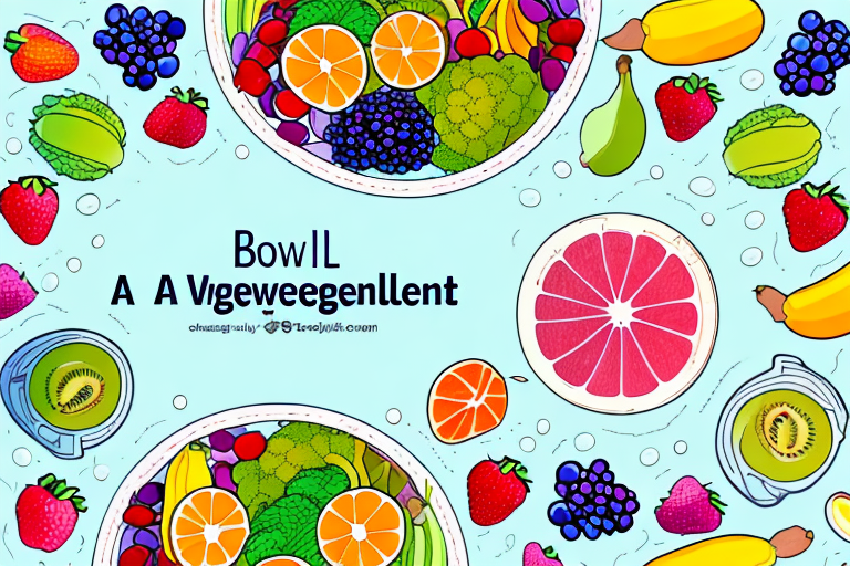 A bowl of colorful fruits and vegetables