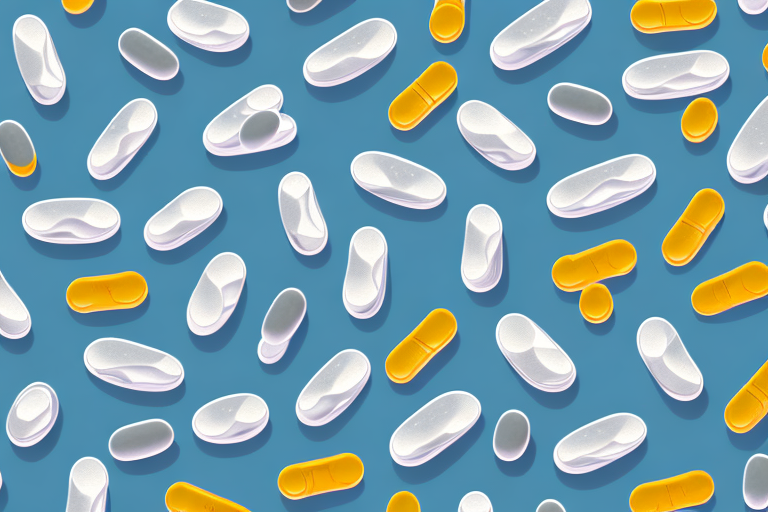 A variety of magnesium supplements in a range of colors and shapes