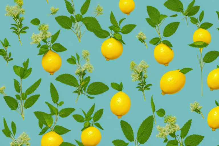 A lemon balm plant