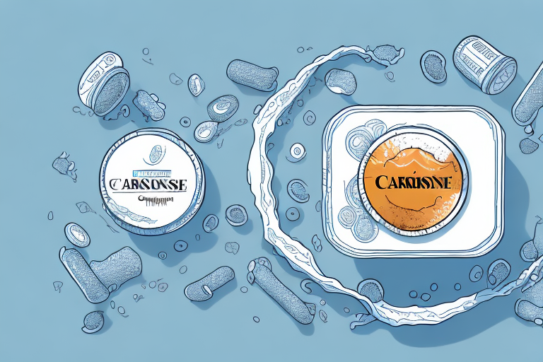 A capsule containing carnosine supplements