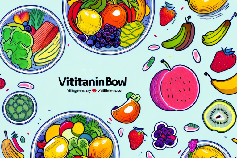 A bowl of colorful fruits and vegetables to represent the importance of vitamin b9