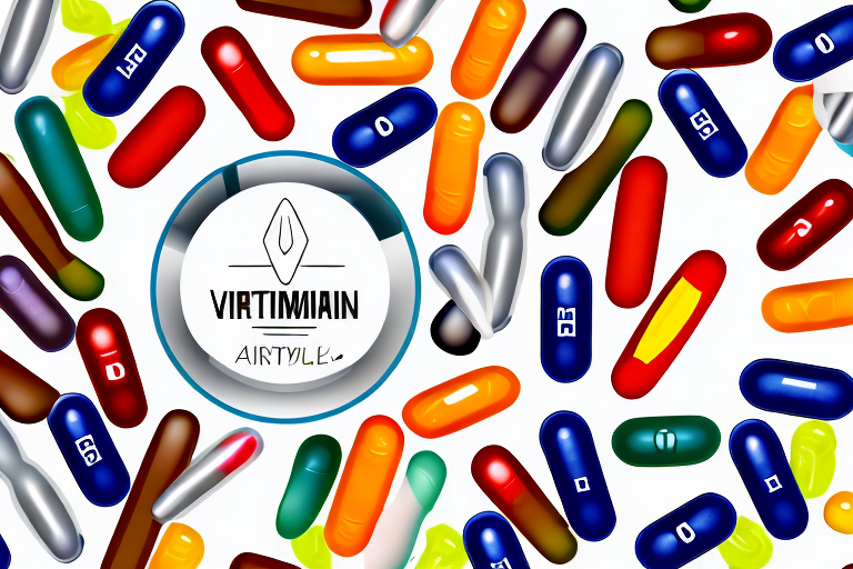 A colorful array of vitamin pills in a bowl