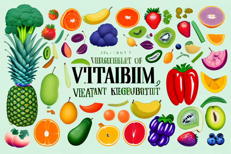 A variety of colorful fruits and vegetables