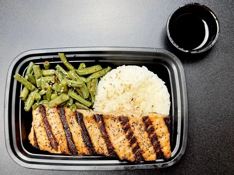 Grilled Salmon Teriyaki Bowl Meal Prep